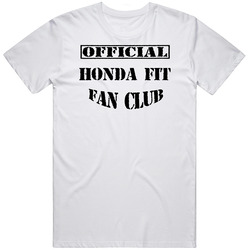 Official Honda Fit Fan Club Cool Car Enthusiast Mens Vintage T Shirt