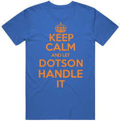 Damyean Dotson Keep Calm Let Him Handle It New York Basketball Team Fan Sports Mens Vintage T Shirt