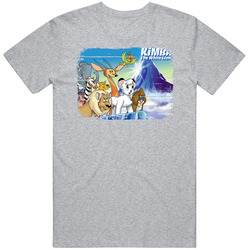 Kimba The White Lion Fan Tv Show Worn Look Gift Mens Vintage T Shirt
