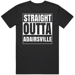 Straight Outta Adairsville Georgia City Compton Parody Grunge Mens Vintage T Shirt
