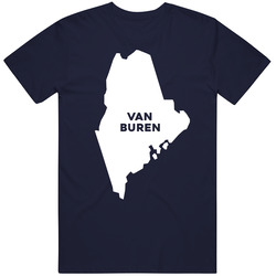 Van Buren Maine Custom City Patriotic Usa Mens Vintage T Shirt