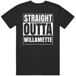 Willamette Or University College Straight Outta Graduation Parody Fan Mens Vintage T Shirt