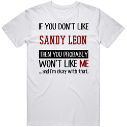 If You Don't Like Sandy Leon Then You Won't Like Me Boston Baseball Fan Mens Vintage T Shirt