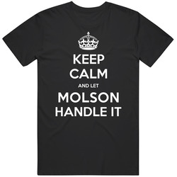 Keep Calm And Let Molson Handle It Custom Last Name Family Mens Vintage T Shirt