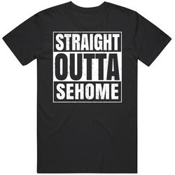 Straight Outta Sehome High School Funny Graduation Parody Mens Vintage T Shirt