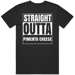 Straight Outta Pimento Cheese Funny Favorite Snack Food Compton Parody Mens Vintage T Shirt