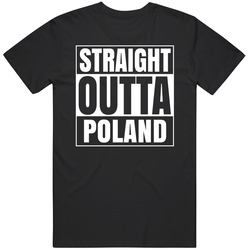 Straight Outta Poland Maine City Parody Mens Vintage T Shirt