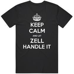 Keep Calm And Let Zell Handle It Custom Last Name Family Mens Vintage T Shirt