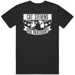 Cat Stevens For President Rock And Roll Hall Of Fame Mens Vintage T Shirt