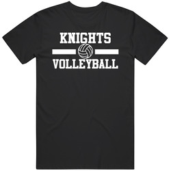 Knights Volleyball Team Sports Supporter Mens Vintage T Shirt