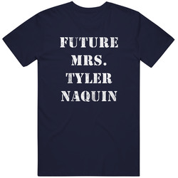Future Mrs. Tyler Naquin Clevelandbaseball Distressed Look Dark Mens Vintage T Shirt