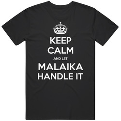 Keep Calm And Let Malaika Handle It Custom First Name Mens Vintage T Shirt