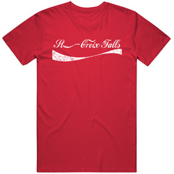 St. Croix Falls Wisconsin Cola Parody City Cool Worn Look Mens Vintage T Shirt