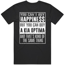You Can't Buy Happiness Kia Optima Heart Car Lover Mens Vintage T Shirt