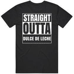 Straight Outta Dulce De Leche Food Compton Parody Mens Vintage T Shirt