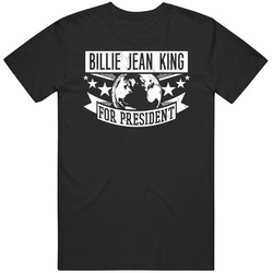 Billie Jean King For President Tennis Hall Of Fame Mens Vintage T Shirt