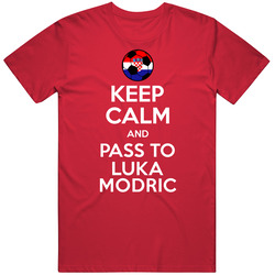 Keep Calm And Pass To Luka Modric Croatia Soccer Futbol Euro 2016 Mens Vintage T Shirt