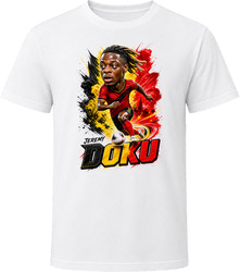 Jeremy Doku Belgium Soccer Caricature 2026 World Cup T Shirt