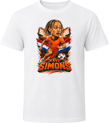 Xavi Simons, Netherlands Caricature Soccer 2026 T Shirt
