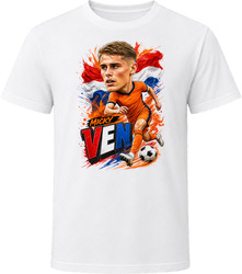 Micky Van De Ven Netherlands Soccer Caricature 2026 World Cup T Shirt