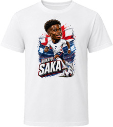 Bukayo Saka, England Caricature Soccer 2026 T Shirt
