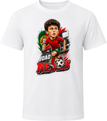 Joao Neves, Portugal Caricature Soccer 2026 T Shirt