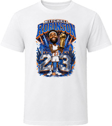 New York Knicks Mitchell Robinson Championship Salem Sports Caricature T Shirt