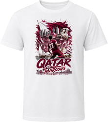 Qatar The Maroons Soccer Football 2026 National Pride T Shirt