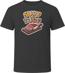 Surf And Turf Comfort Favourite Food T Shirt