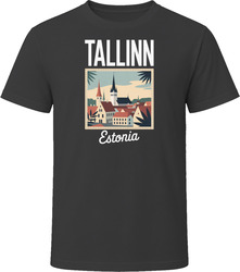 Tallinn Estonia Vacation Tourist Shop T Shirt