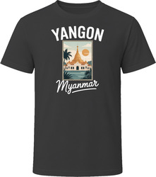Yangon Myanmar Vacation Tourist Shop T Shirt