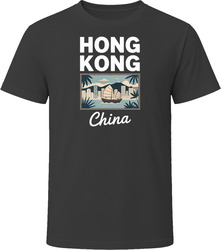Hong Kong China Vacation Tourist Shop T Shirt