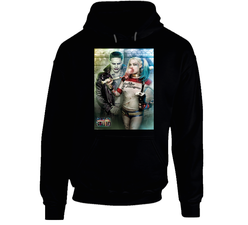 Joker And Harley Quinn The Happy Couple Suicide Squad Movie Hoodie