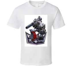 Retro Megatron Transformers Decepticons T-Shirt White