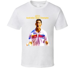 Novak Djokovic 2013 Australian Open Champion Tennis T Shirt