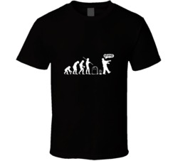 Zombie evolution undead brains t shirt