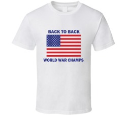 Back to back world war champs USA t shirt