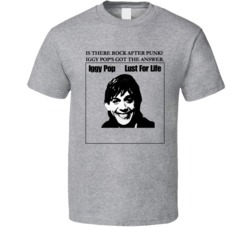 Iggy Pop Lust For Life Rare Rock T Shirt