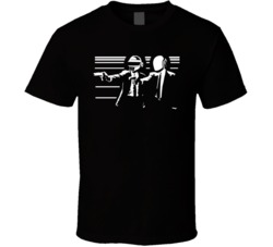 Daft Punk Pulp Fiction Banksy Mix T Shirt