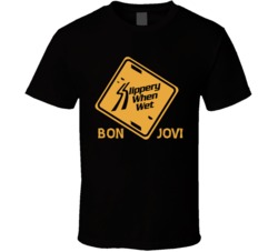 Bon Jovi Slippery When Wet Music T Shirt