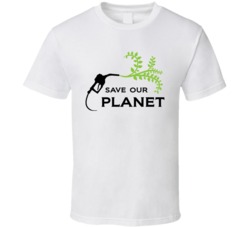 Save Our Earth Green Gas Vehicle T Shirt