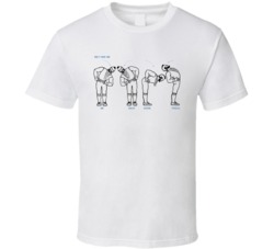 Stretching With Mr T Funny Retro T Shirt