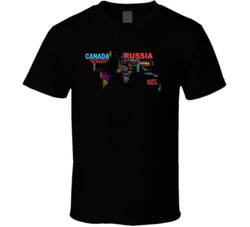 Countries Of The World Funny T Shirt