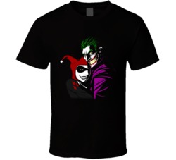 Joker Harley Quinn Comic Book T Shirt