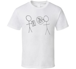 Stick Man Picture T Shirt