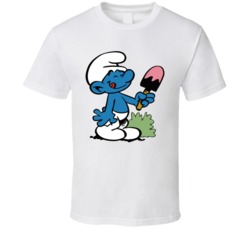 Smurf Eating Ice Cream T Shirt