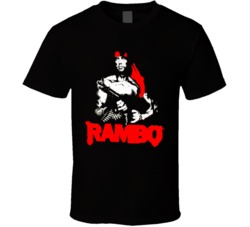 Rambo War Hero Movie T Shirt
