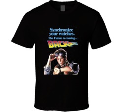 Back To The Future Retro Movie Poster T Shirt