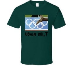 Usain Bolt Jamaica Olympic Bolt T Shirt