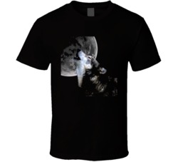 Three Wolf Moon New Black T Shirt